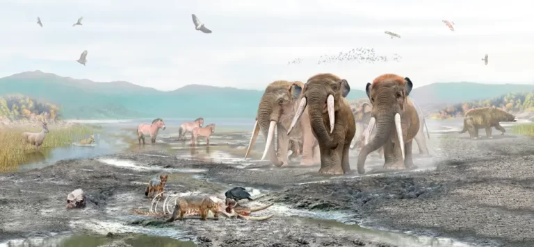 Peq diversidad de mamiferos extintos que habitaron en los alrededores del antiguo lago tagua tagua ubicado en la zona central de chile ilustracion por mauricio alvarez 1